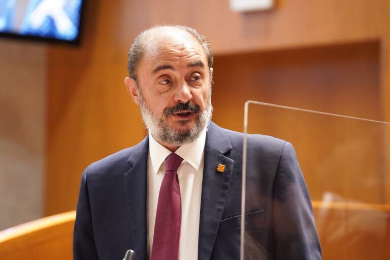 El presidente del Gobierno de Aragón, Javier Lambán. Foto: CORTES DE ARAGÓN