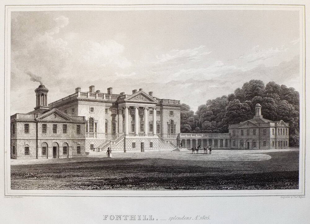 Gravat de Fonthill Splendens en 1805 (John Buckler)