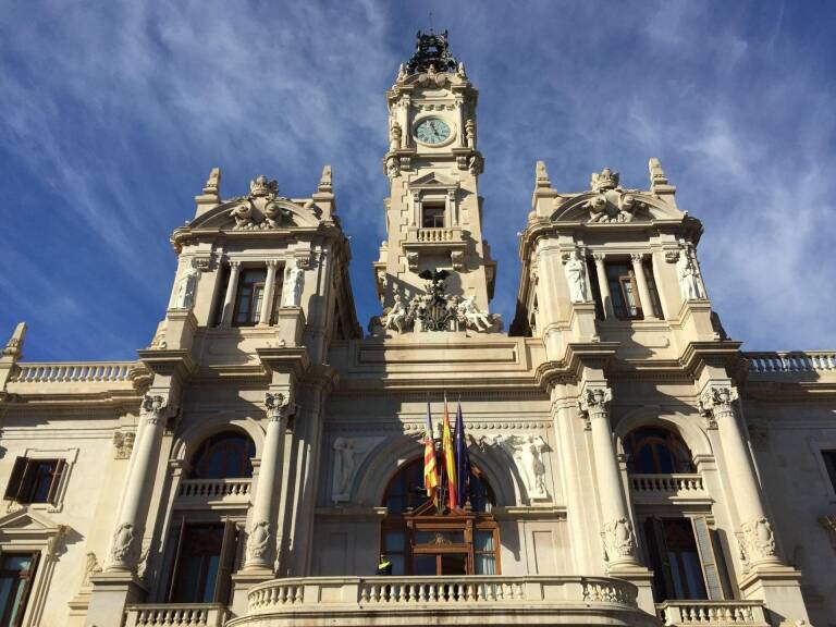 Fachada del Ayuntamiento de València. Foto: AJUNTAMENT