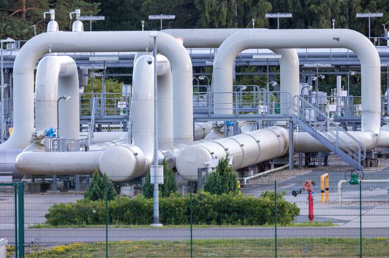Estación receptora de gas del Nord Stream en Lubmin, Alemania. Foto: JENS BÜTTNER/DPA