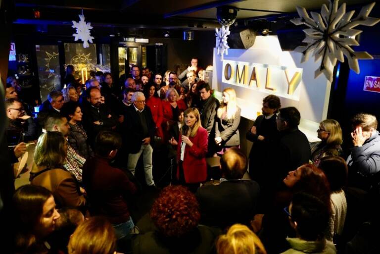 Imagen del acto de la candidatura Renace tu partido, el 3 de enero, en el pub Omaly