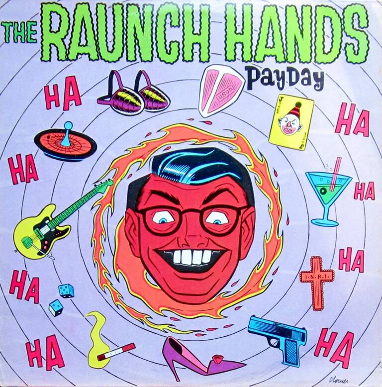 Portada de The Raunch Hands diseñada por Clowes