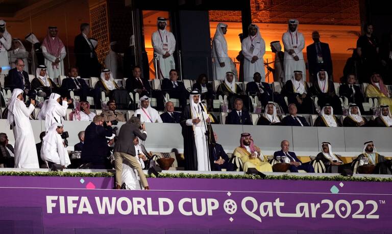 Ceremonia de inauguración del Mundial de Qatar 2022. Foto: MIKE EGERTON/ PA WIRE/DPA