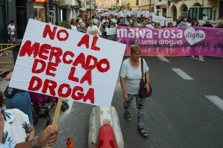 Imagen de archivo de la manifestación del 5 de octubre. Foto: EDUARDO MANZANA/EP