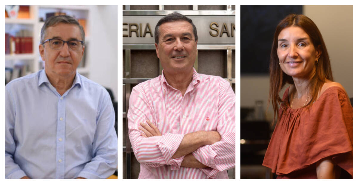Rovira, Gómez y Merino, tres consellers que podrán elegir si quieren su sueldo de funcionario. Foto: VP