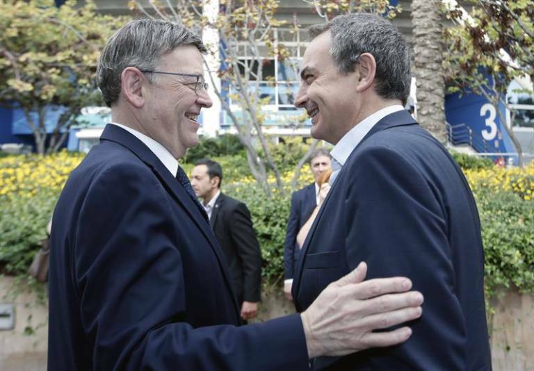 Puig y Zapatero, en una imagen de 2016. Foto: EFE