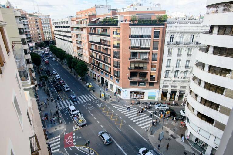 Vista aérea de la Calle Colón. Foto: KIKE TABERNER