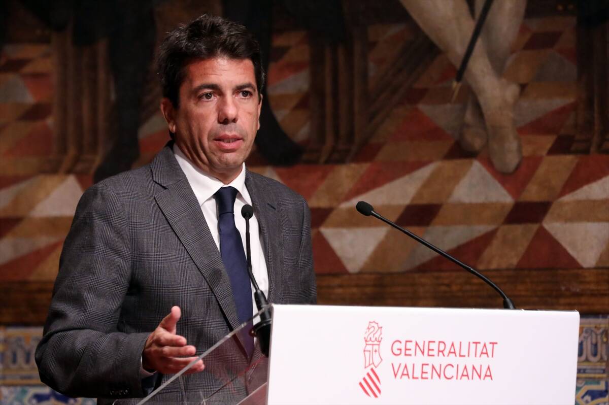 El presidente de la Generalitat y líder del PPCV, Carlos Mazón. Foto: GVA