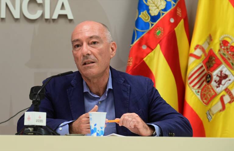 El concejal de Movilidad en València, Jesús Carbonell. Foto: JOSE JORDÁN
