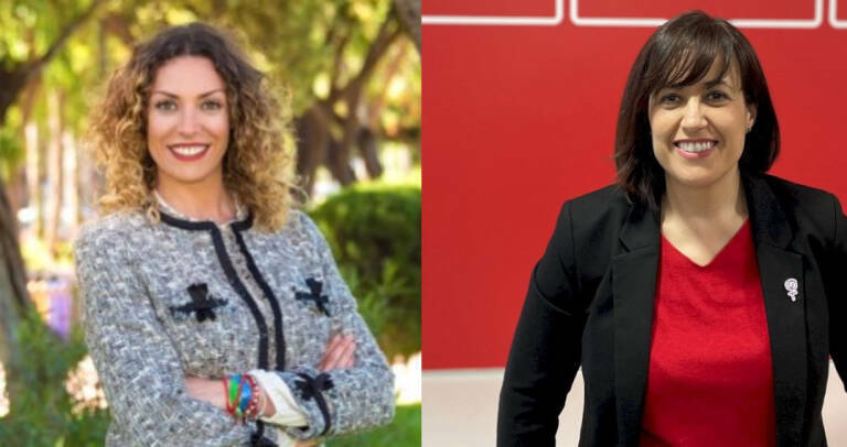 Noelia García y Lorena Silvent, candidatas del PSPV en Alfafar y Catarroja, respectivmaente
