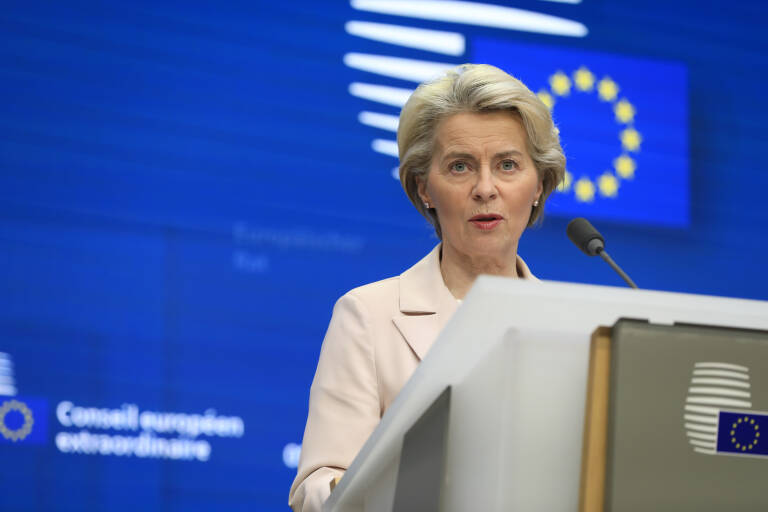 La presidenta de la Comisión Europea, Ursula von der Leyen. Foto: NICOLAS LANDEMARD/LE PICTORIUM A/DPA