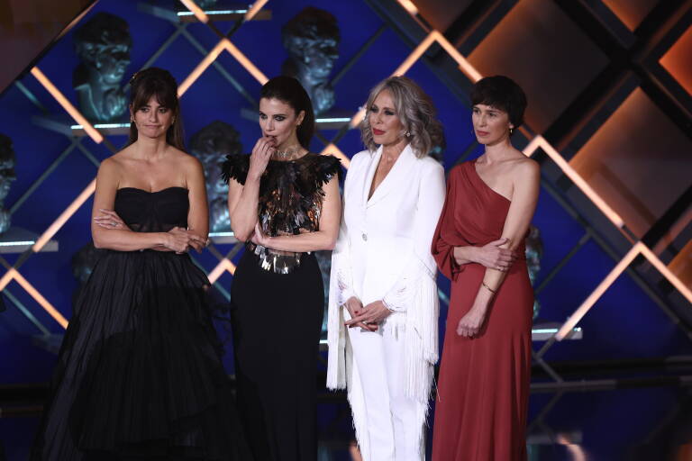 Las actrices de 'Belle Époque' reunida en los Premios Goya (Foto: EDUARDO PARRA)