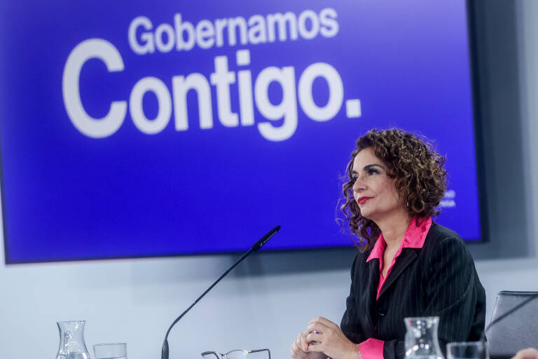 La ministra de Hacienda y Función Pública, María Jesús Montero. Foto: RICARDO RUBIO/EP