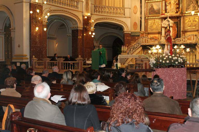 Imagen de archivo de la misa en honor a Sant Blai en Sueca. Foto: Ajuntament de Sueca
