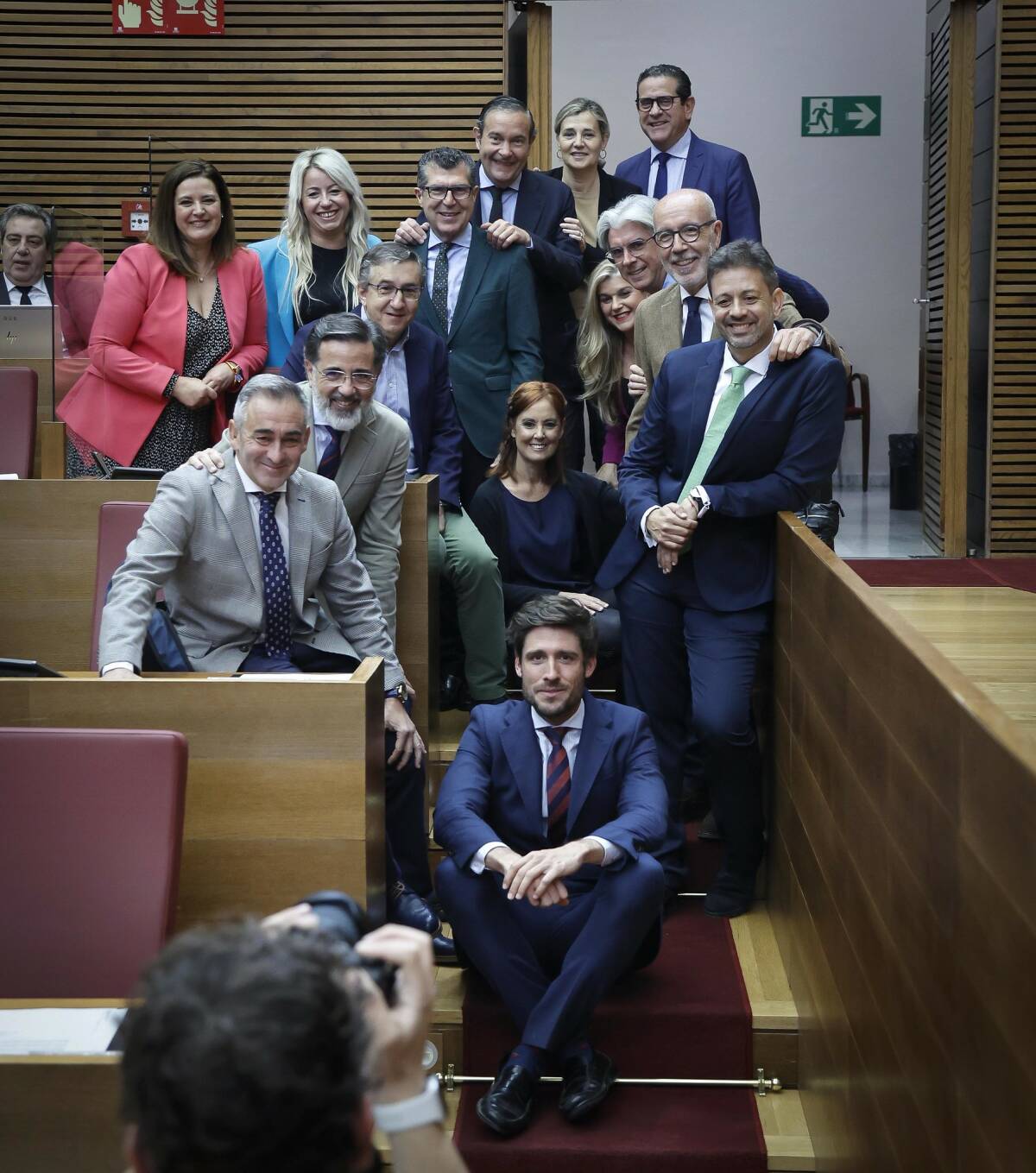 Imagen del grupo parlamentario del PP. Foto: CORTS/JOSÉ CUÉLLAR