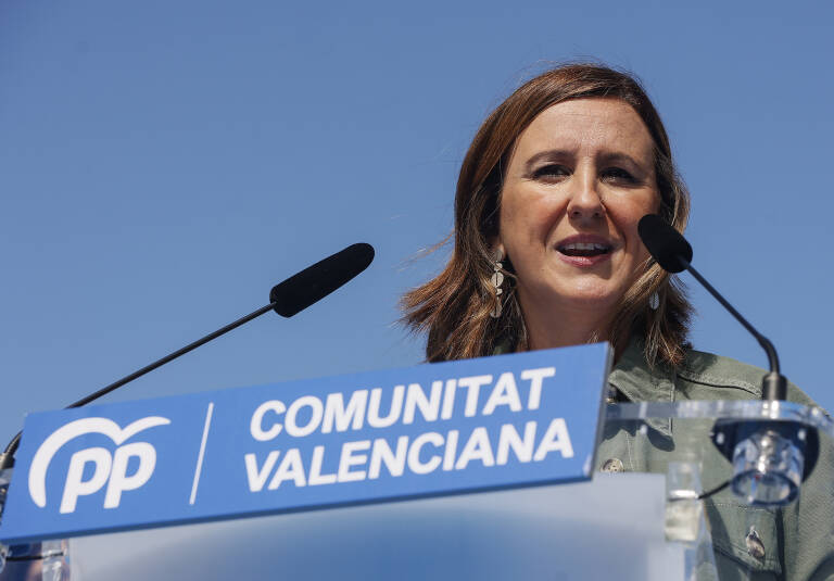 La candidata popular a la Alcaldía de Valencia, María José Catalá. Foto: ROBER SOLSONA/EP