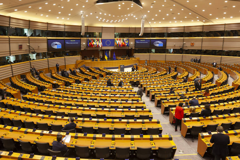 Vista general del Parlamento Europeo. Foto: EUROPA PRESS/CONTACTO/NICOLAS LANDEMARD