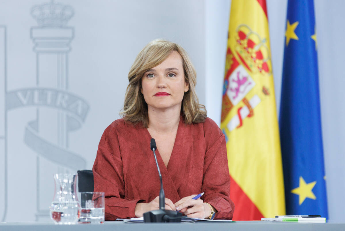 La ministra Pilar Alegría. Foto: EDUARDO PARRA/EP