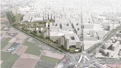 Foto: Figuración del proyecto de Metrovacesa en Benimaclet