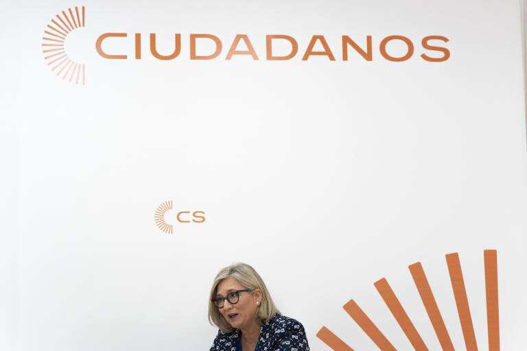 La candidata de Ciudadanos a la Presidencia de la Generalitat Valenciana, Mamen Peris. Foto: JORGE GIL/EP