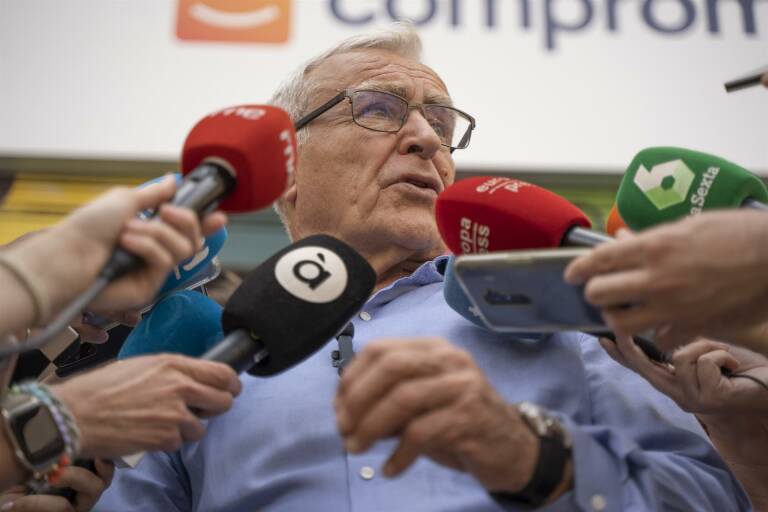 Joan Ribó atiende a los medios para analizar el 28 de mayo - Foto: JORGE GIL-EUROPA PRESS