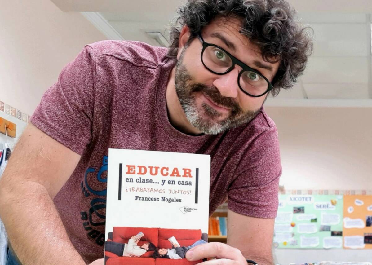 Francesc Nogales es autor del libro 'Educar en clase... y en casa'. Foto: F.N.