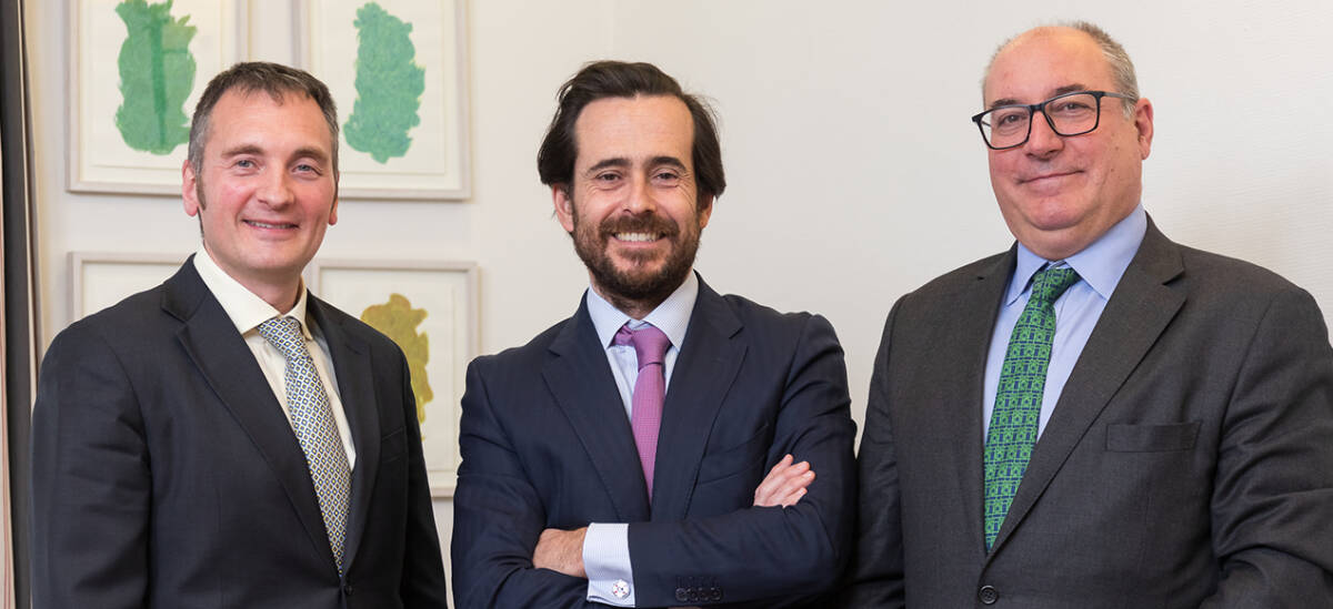 Los gestores Mario Lafuente, Félix López e Ignacio Cantos-Figuerola