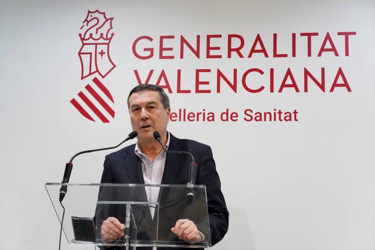 El conseller de Sanidad de la Generalitat Valenciana, Marciano Gómez. Foto: EDUARDO MANZANA/EP