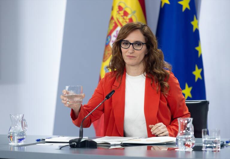 La ministra de Sanidad, Mónica García. Foto: EDUARDO PARRA/EP