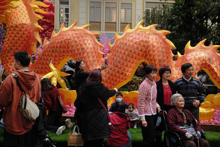 Celebración del Año Nuevo Chino en Hong Kong. Foto: KEITH TSUJI/ZUMA PRESS WIRE/DPA 
