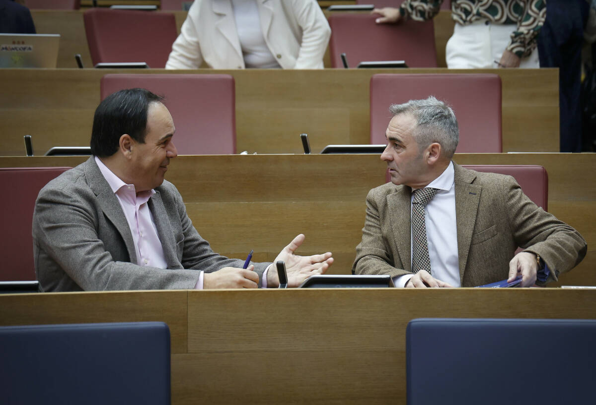 Juanfran Pérez y Miguel Barrachina. Foto: CORTS/José Cuéllar