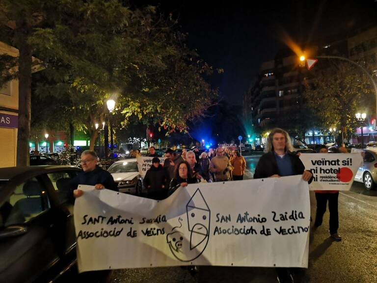 Imagen de archivo de una manifestación de la asociación en enero. Foto: AA. VV. SAÏDIA