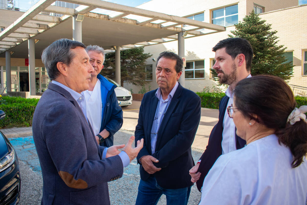 Marciano Gómez, durante su reciente visita al municipio. Foto: Ajuntament de la Pobla de Vallbona