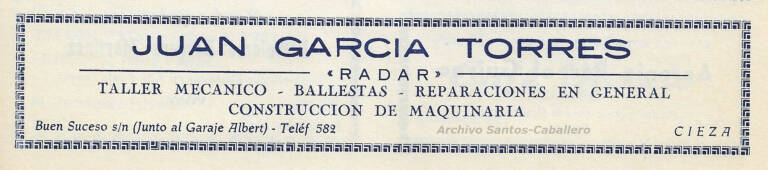 Anuncio en la revista de Feria y Fiestas de 1962. Archivo Santos-Caballero
